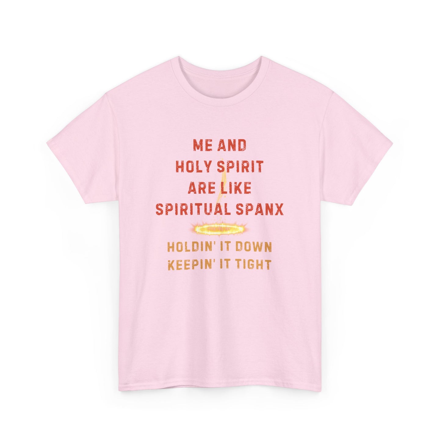 π₯ "Me and Holy Spirit Spiritual Connection Unisex Heavy Cotton Tee - Fun Quote T-Shirt