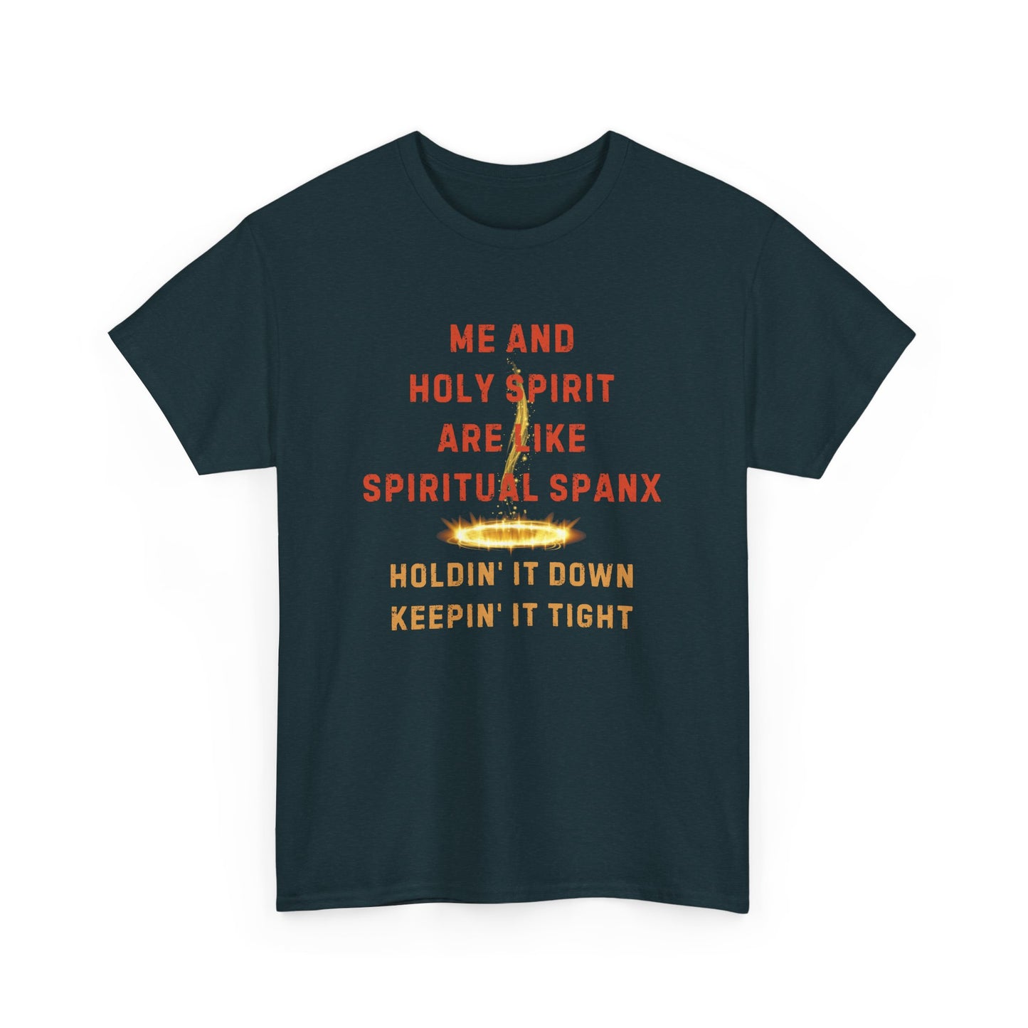 π₯ "Me and Holy Spirit Spiritual Connection Unisex Heavy Cotton Tee - Fun Quote T-Shirt