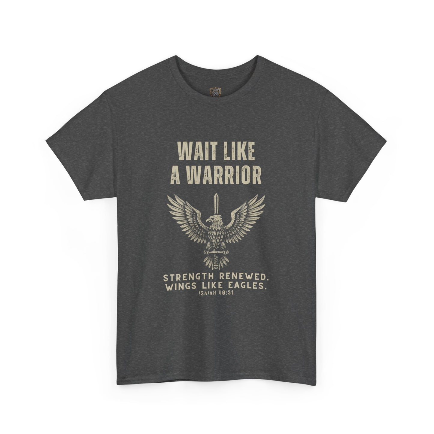 "Wait Like a Warrior" Inspirational Shirt for Strength and Resilience
