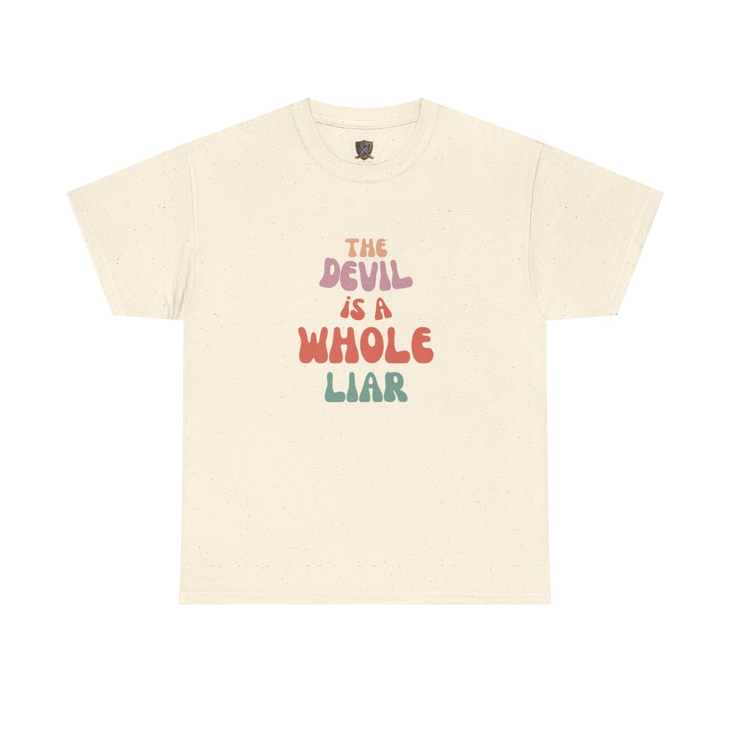 Devil Is a Liar Unisex Heavy Cotton Tee - Faith-Inspired Graphic T-Shirt