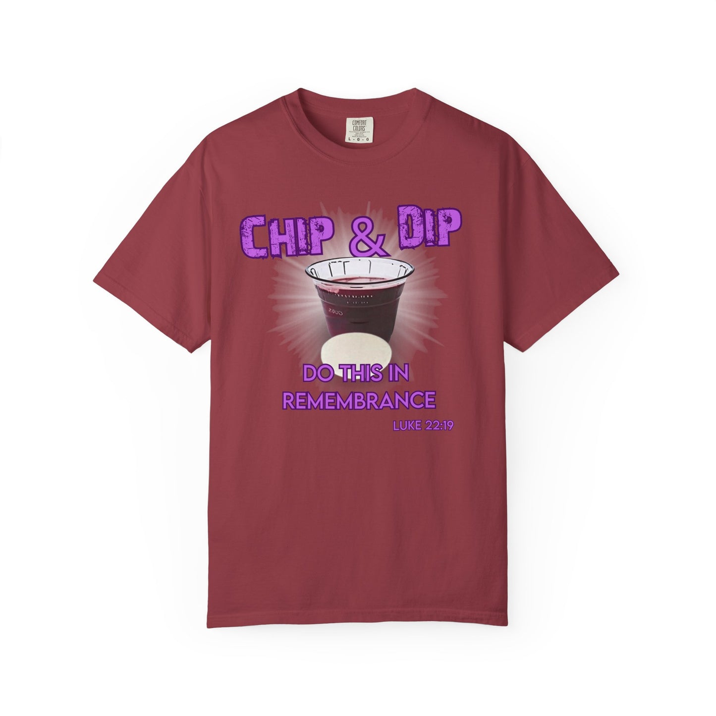 Breaking Bread with a side of humor-Chip & Dip Remembrance T-Shirt | Unisex Garment-Dyed