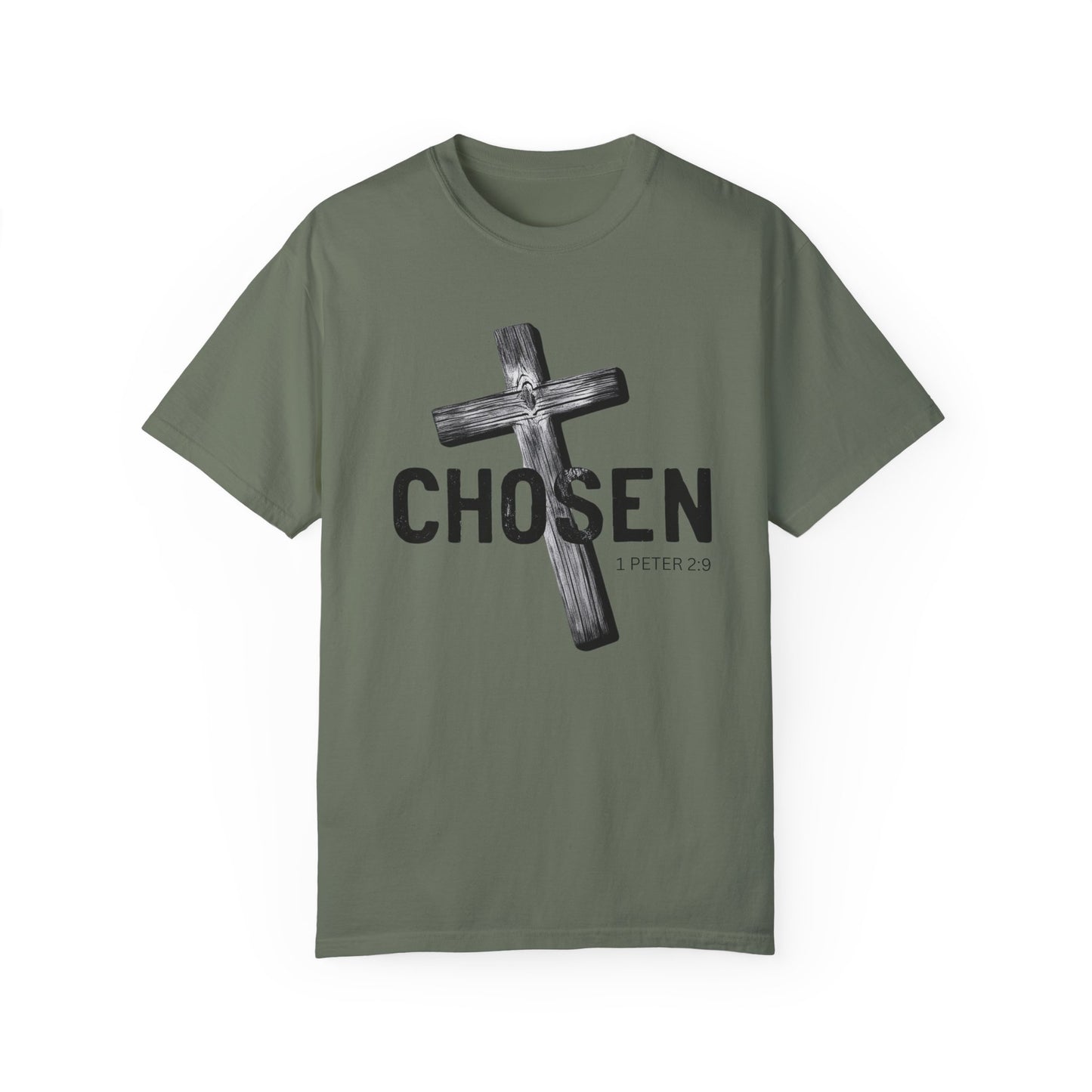 Faith-Inspired Unisex T-Shirt - 'Chosen' Design with Cross and 1 Peter 2:9