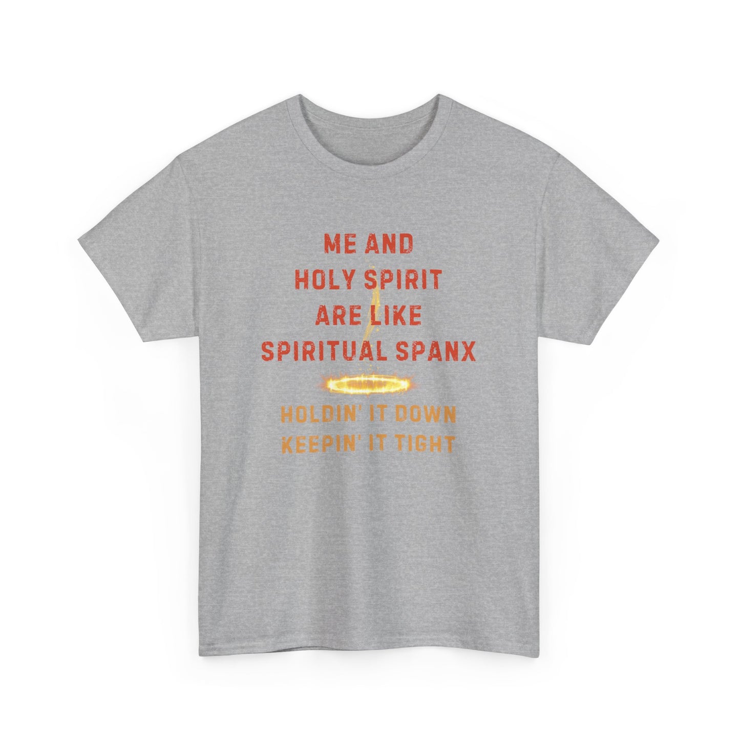 π₯ "Me and Holy Spirit Spiritual Connection Unisex Heavy Cotton Tee - Fun Quote T-Shirt