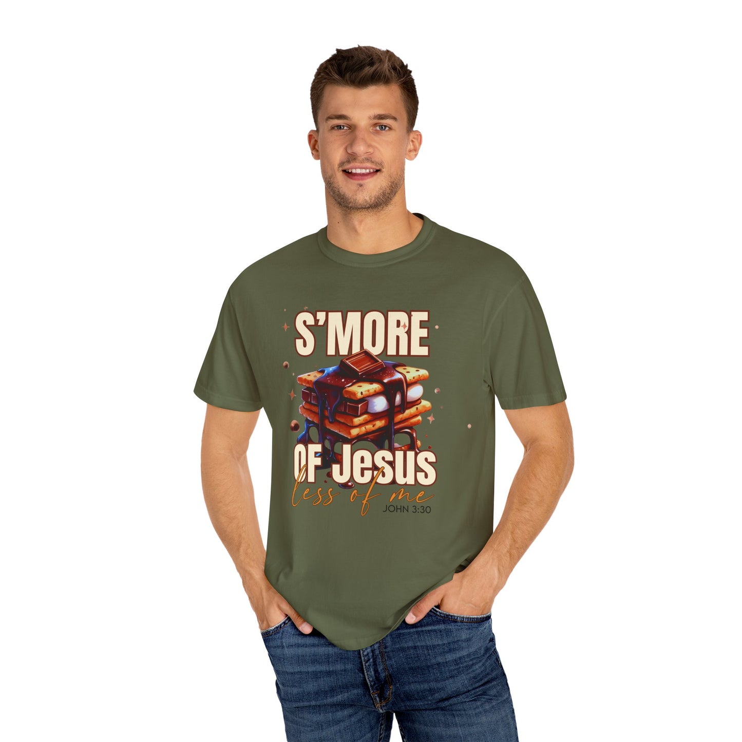 S'more of Jesus Unisex Garment-Dyed T-Shirt - Inspirational Christian Shirt