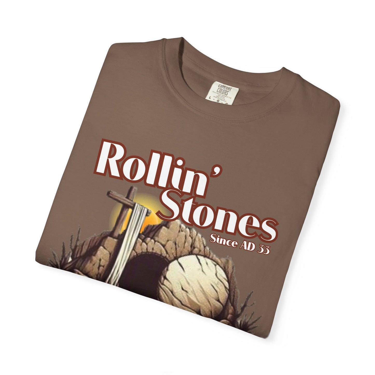 Inspirational Unisex T-Shirt - 'Rollin' Stones' Design - He's Risen