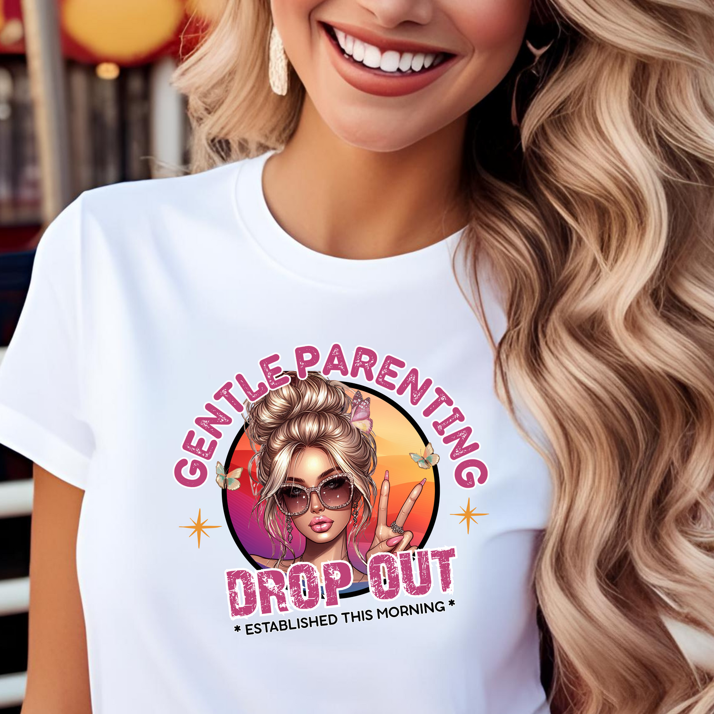 Gentle Parenting Drop Out Unisex T-Shirt - Fun & Trendy Graphic Tee for Parents