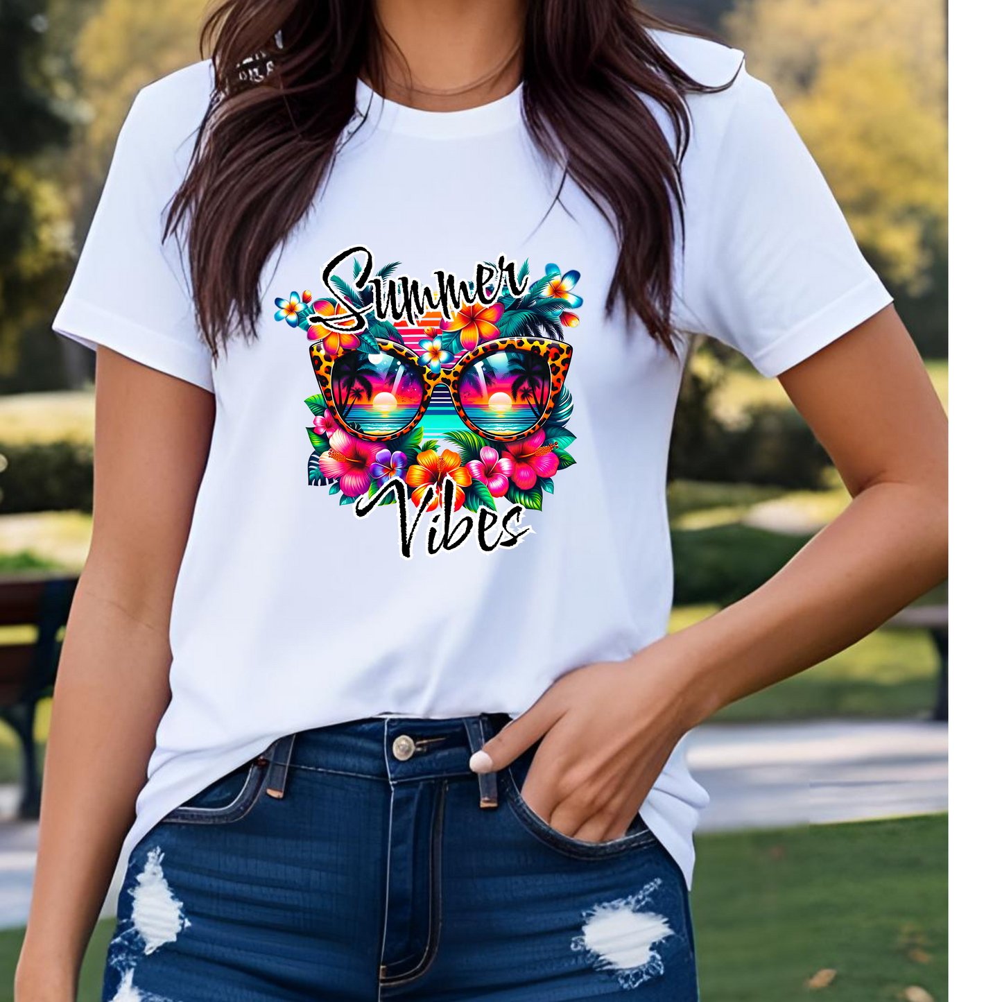 Summer Vibes Tee – Bring the Heat, Babe!