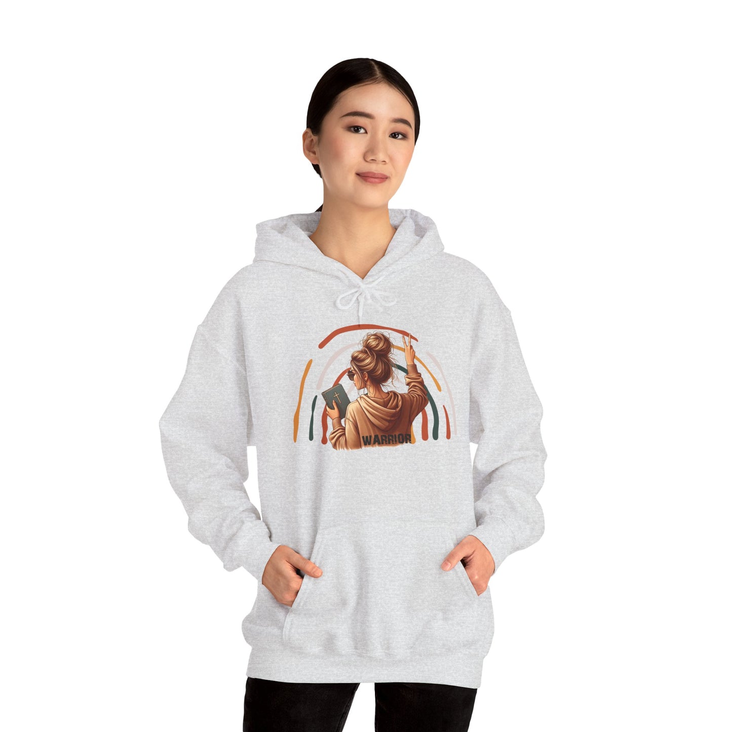 Warrior Unisex Heavy Blend™ Hooded Sweatshirt - Empowerment and Strength