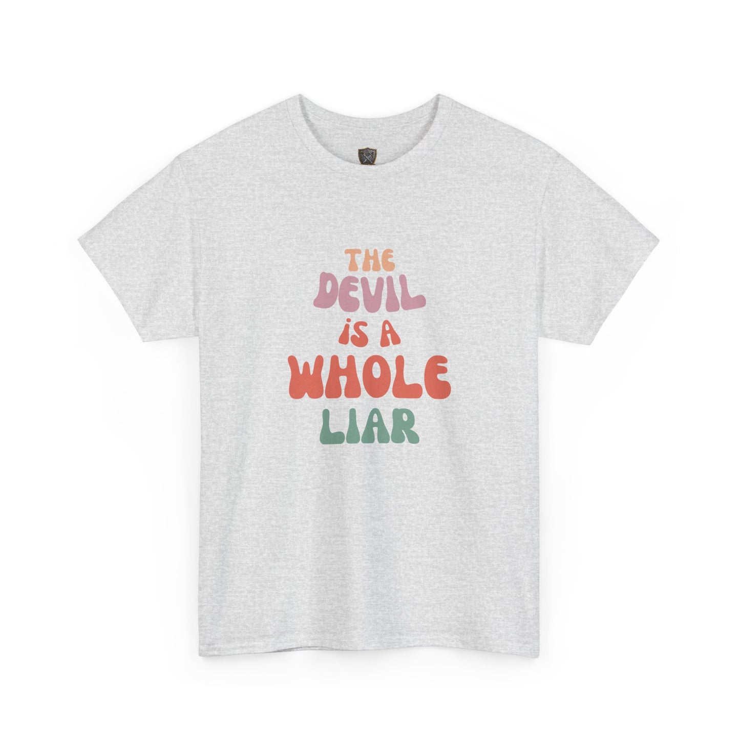 Devil Is a Liar Unisex Heavy Cotton Tee - Faith-Inspired Graphic T-Shirt