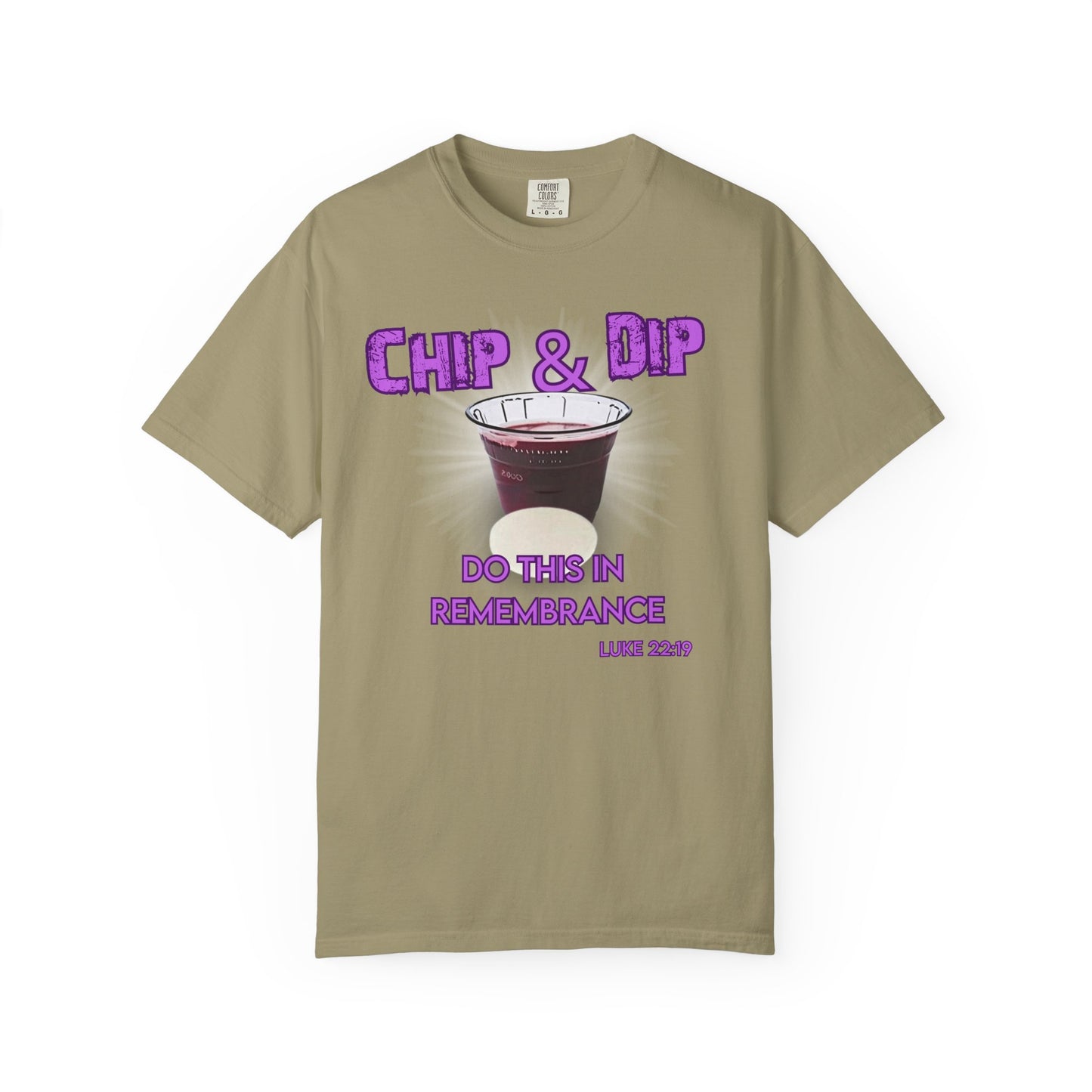 Breaking Bread with a side of humor-Chip & Dip Remembrance T-Shirt | Unisex Garment-Dyed