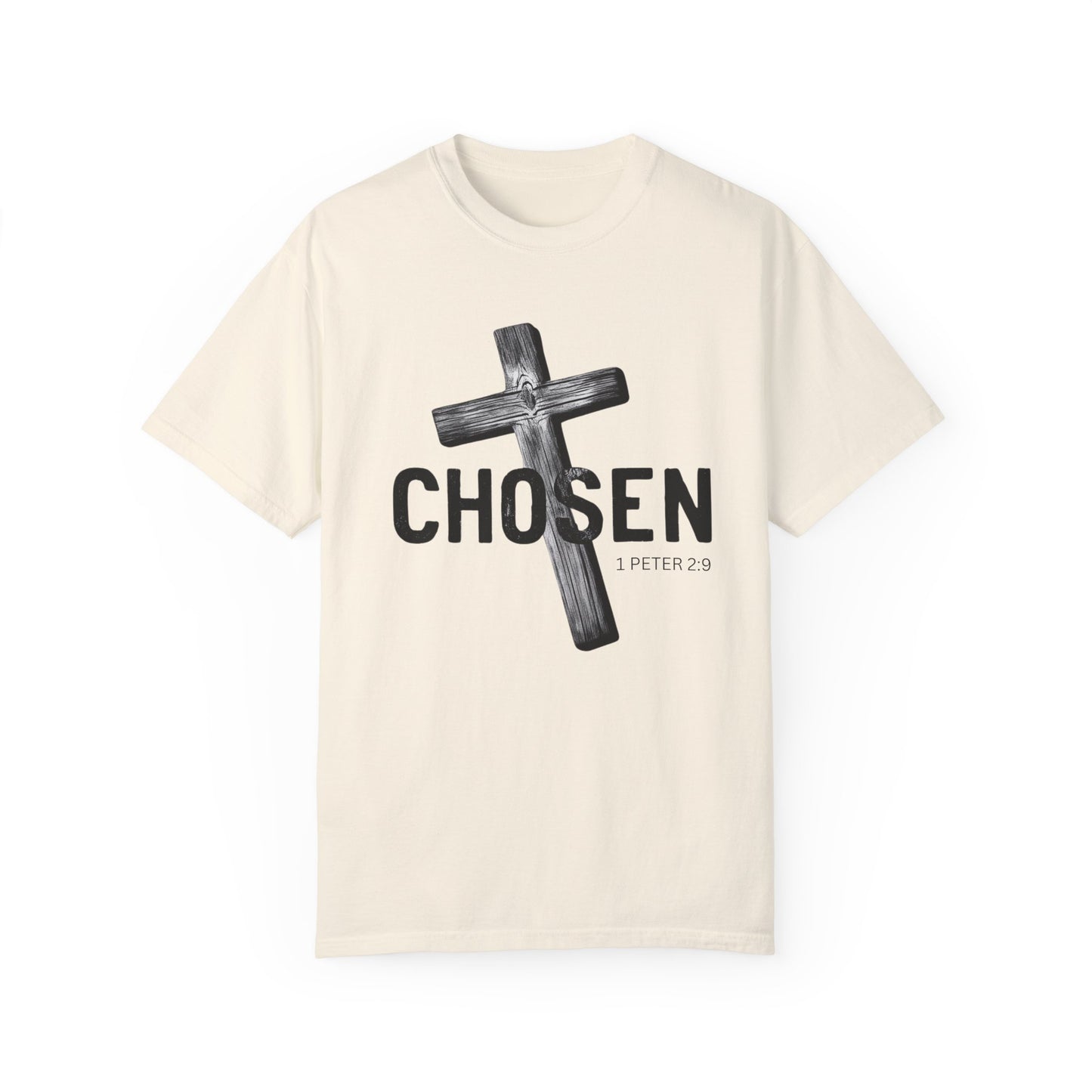 Faith-Inspired Unisex T-Shirt - 'Chosen' Design with Cross and 1 Peter 2:9