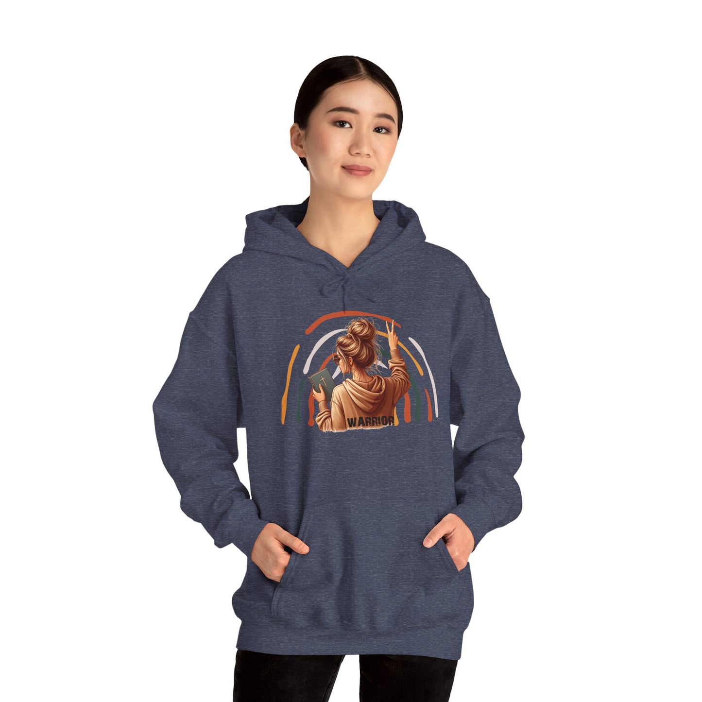 Warrior Unisex Heavy Blend™ Hooded Sweatshirt - Empowerment and Strength