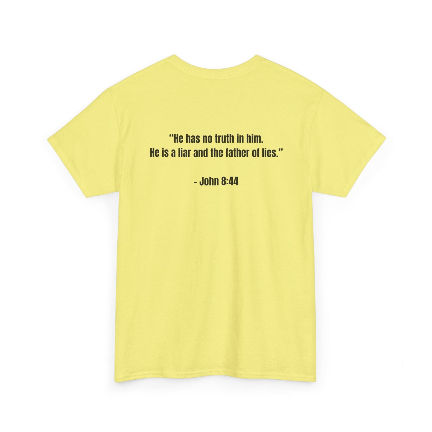 Devil Is a Liar Unisex Heavy Cotton Tee - Faith-Inspired Graphic T-Shirt