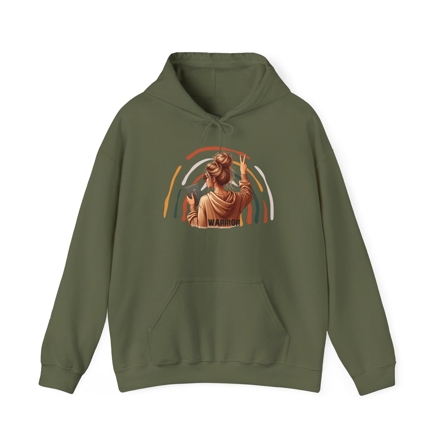 Warrior Unisex Heavy Blend™ Hooded Sweatshirt - Empowerment and Strength
