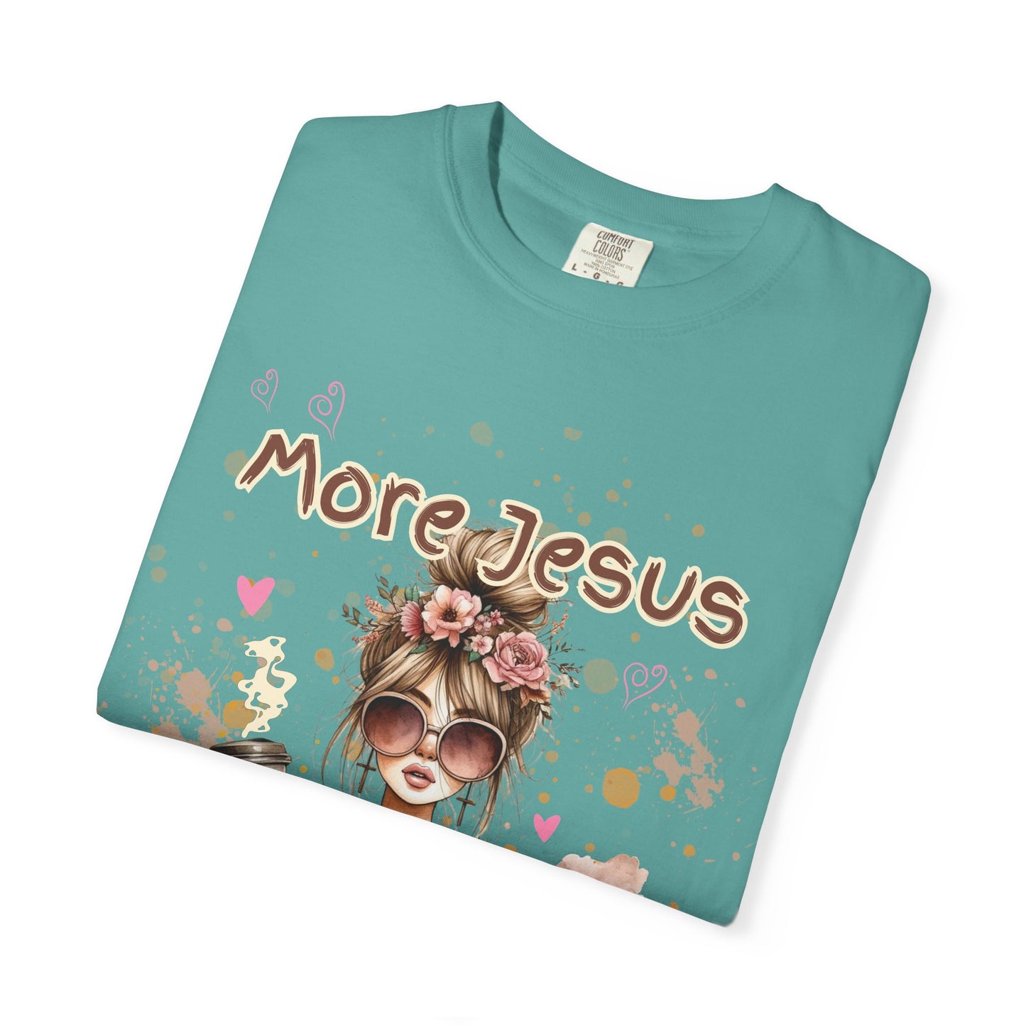 Inspirational Unisex T-Shirt - 'More Jesus, Less Hot Mess'