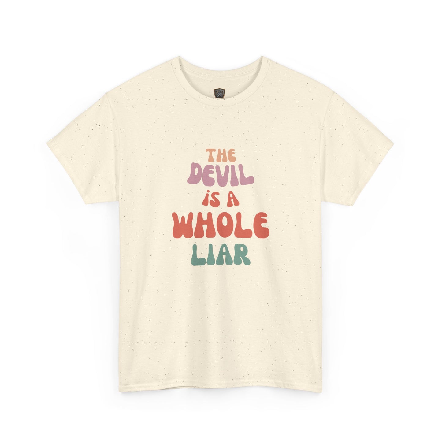 Devil Is a Liar Unisex Heavy Cotton Tee - Faith-Inspired Graphic T-Shirt