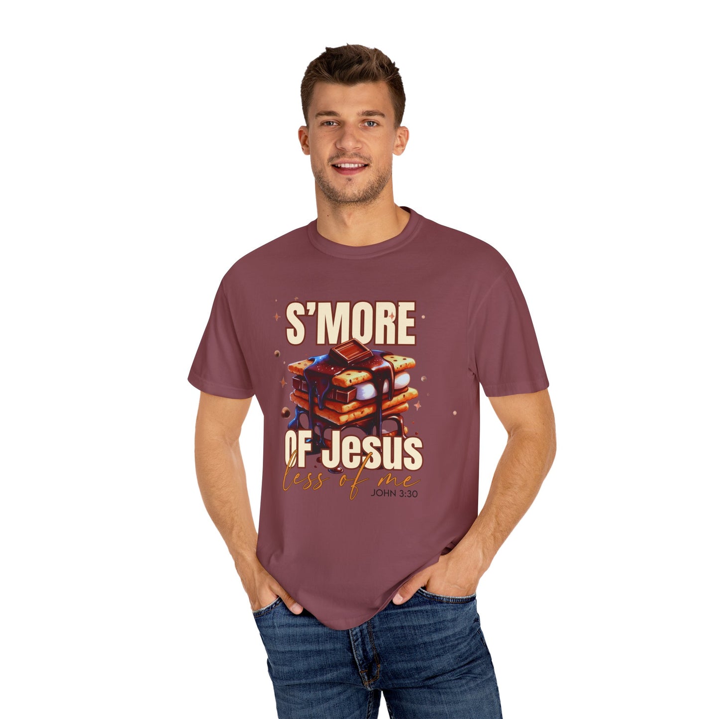 S'more of Jesus Unisex Garment-Dyed T-Shirt - Inspirational Christian Shirt