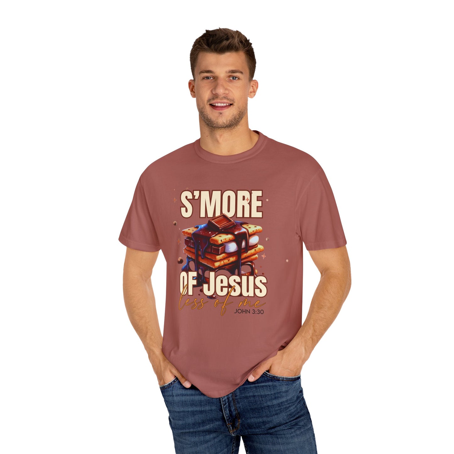 S'more of Jesus Unisex Garment-Dyed T-Shirt - Inspirational Christian Shirt