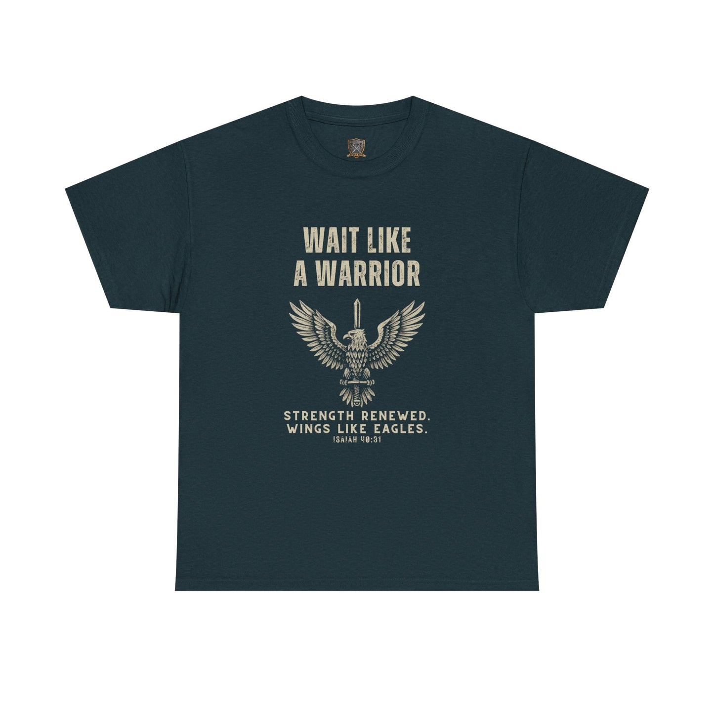 "Wait Like a Warrior" Inspirational Shirt for Strength and Resilience