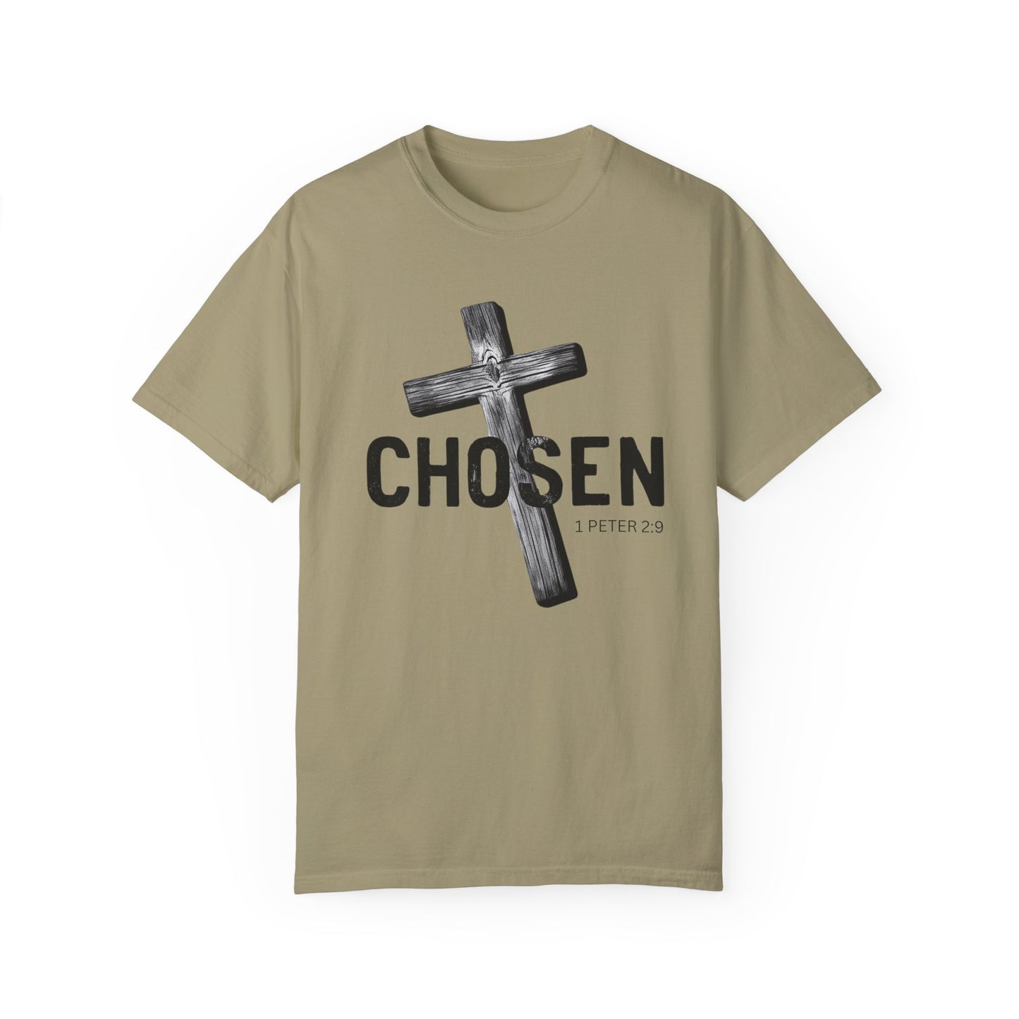 Faith-Inspired Unisex T-Shirt - 'Chosen' Design with Cross and 1 Peter 2:9