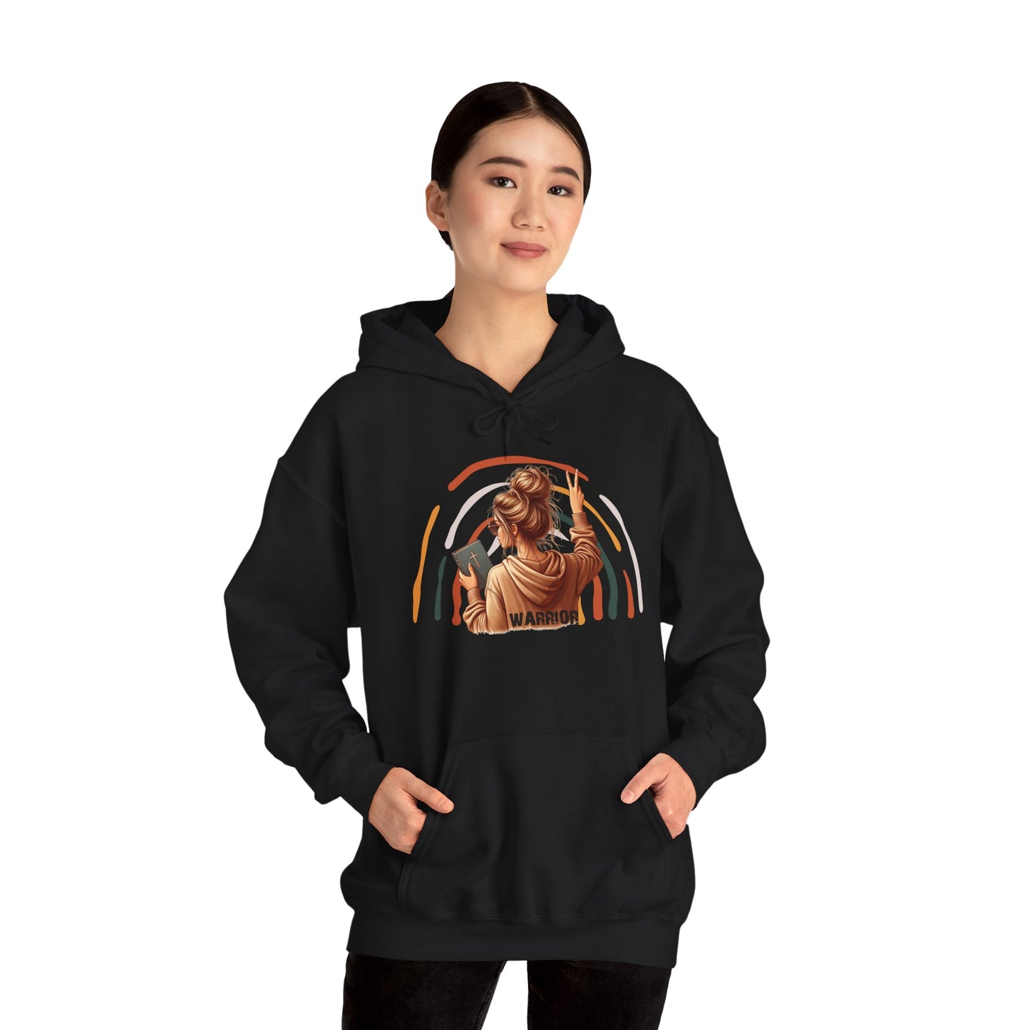 Warrior Unisex Heavy Blend™ Hooded Sweatshirt - Empowerment and Strength