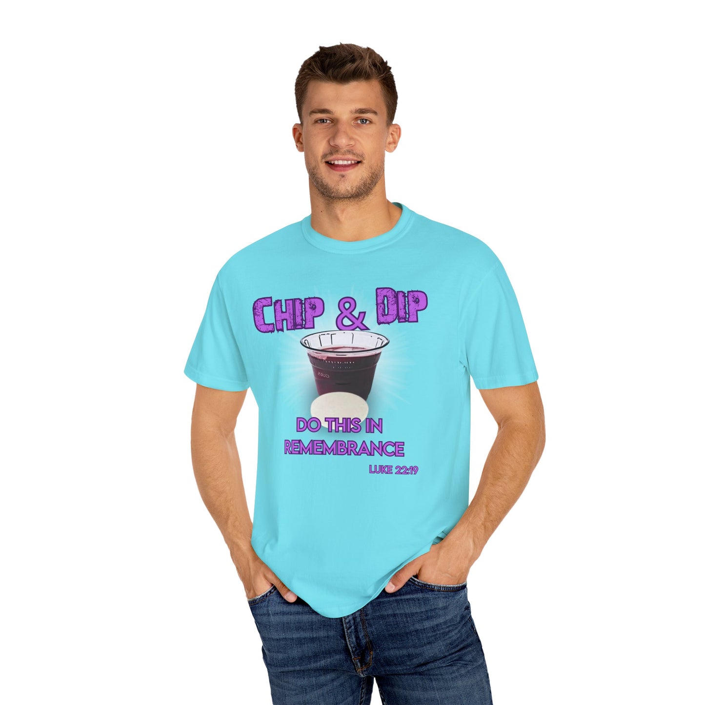 Breaking Bread with a side of humor-Chip & Dip Remembrance T-Shirt | Unisex Garment-Dyed