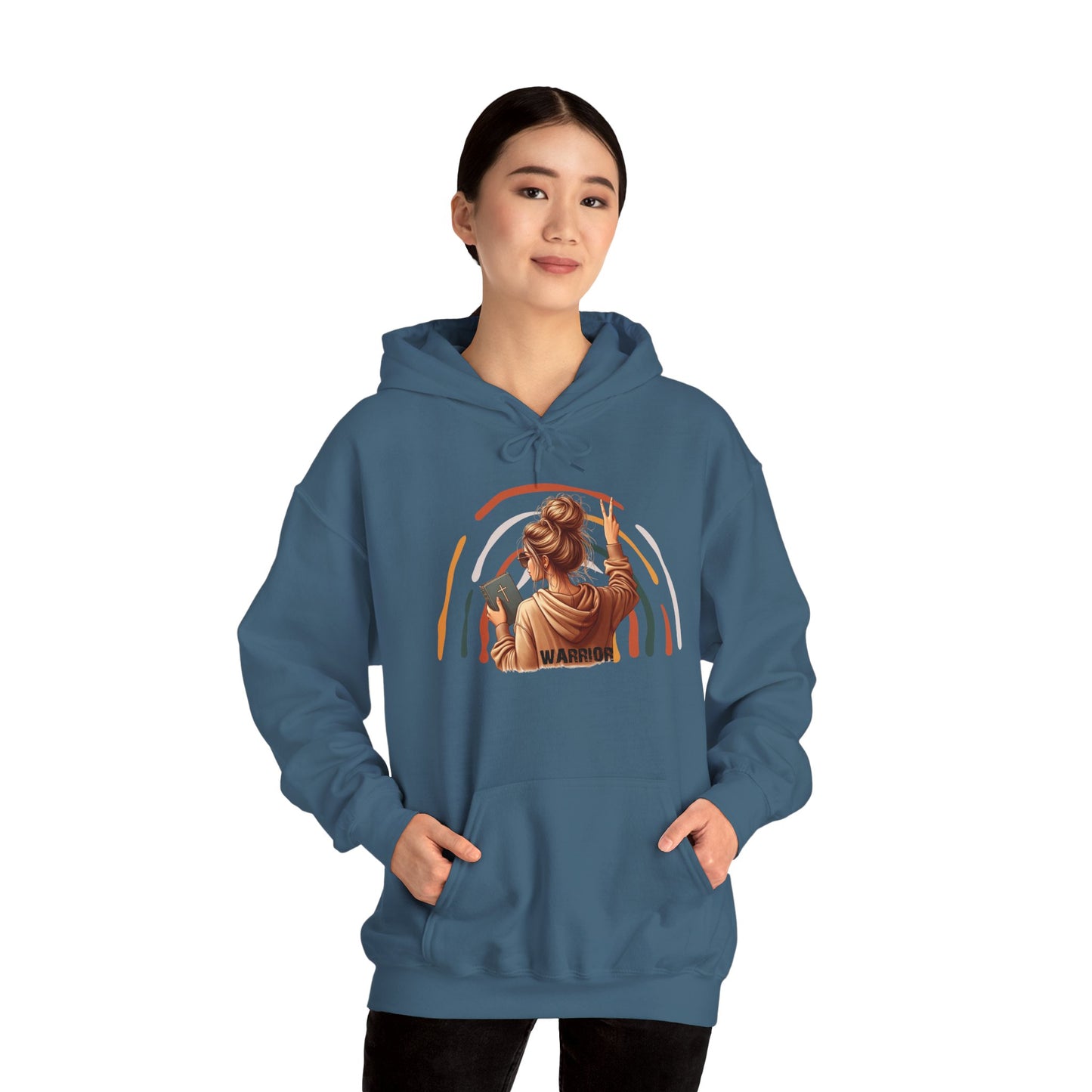 Warrior Unisex Heavy Blend™ Hooded Sweatshirt - Empowerment and Strength