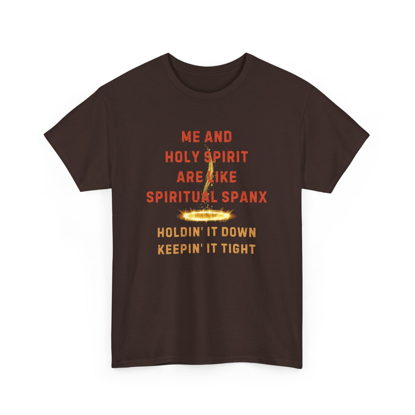 💥 "Me and Holy Spirit Spiritual Connection Unisex Heavy Cotton Tee - Fun Quote T-Shirt
