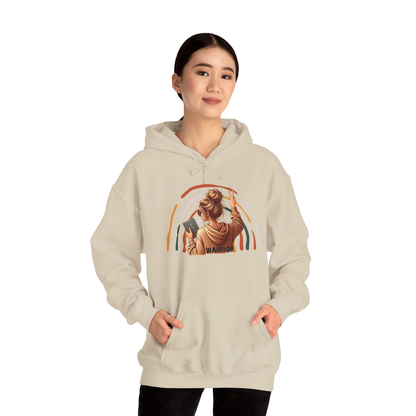 Warrior Unisex Heavy Blend™ Hooded Sweatshirt - Empowerment and Strength