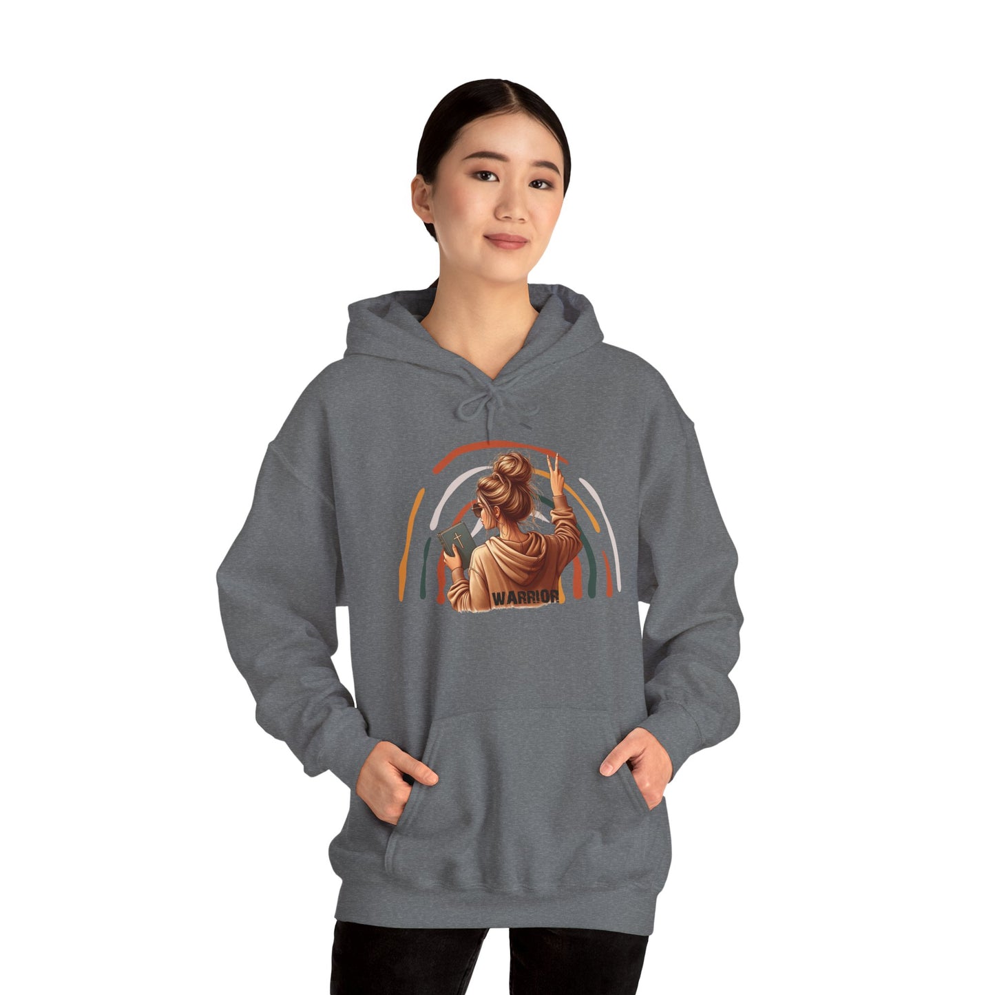 Warrior Unisex Heavy Blend™ Hooded Sweatshirt - Empowerment and Strength