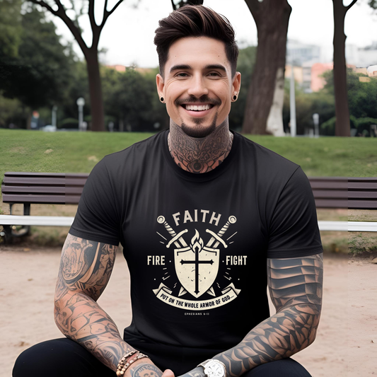 The Drip for the Saved-Faith. Fire. Fight Tee