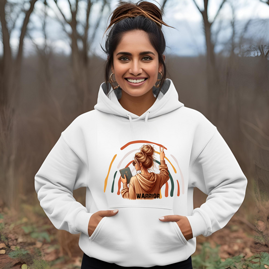 Warrior Unisex Heavy Blend™ Hooded Sweatshirt - Empowerment and Strength