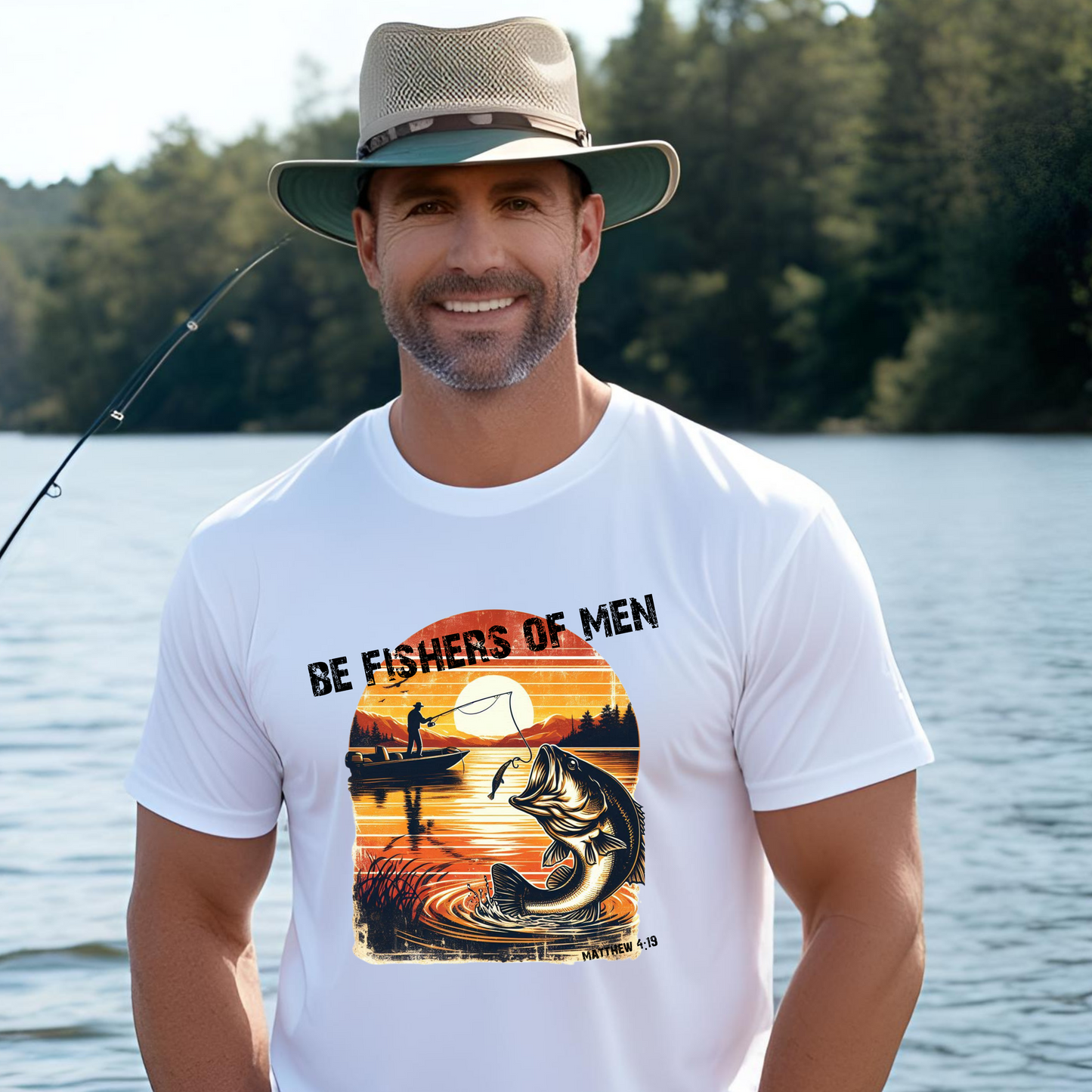 Fishing Themed Unisex T-Shirt - 'Be Fishers of Men' Graphic Tee