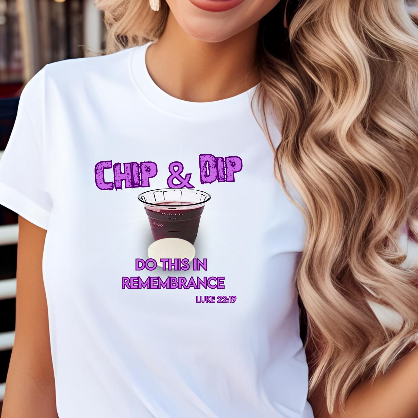 Breaking Bread with a side of humor-Chip & Dip Remembrance T-Shirt | Unisex Garment-Dyed