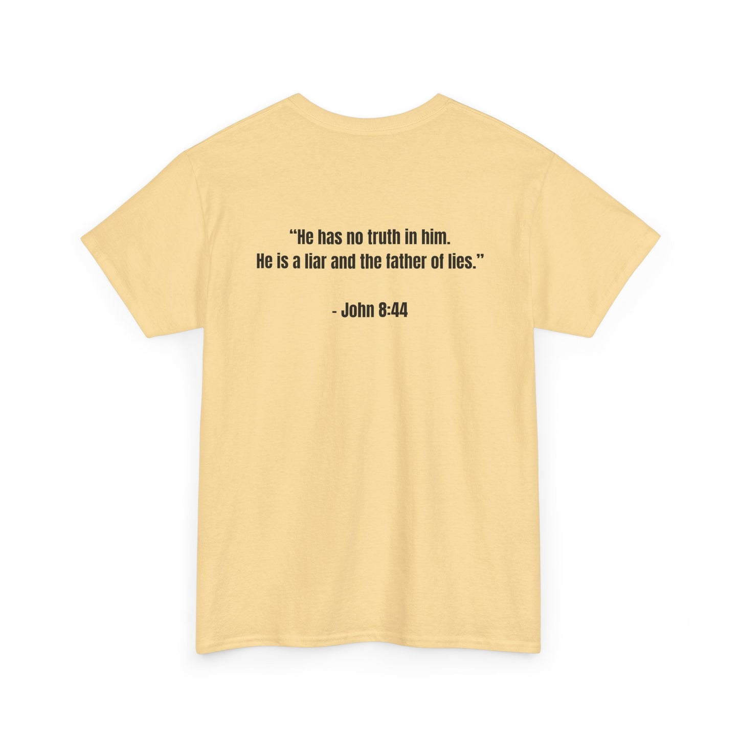 Devil Is a Liar Unisex Heavy Cotton Tee - Faith-Inspired Graphic T-Shirt