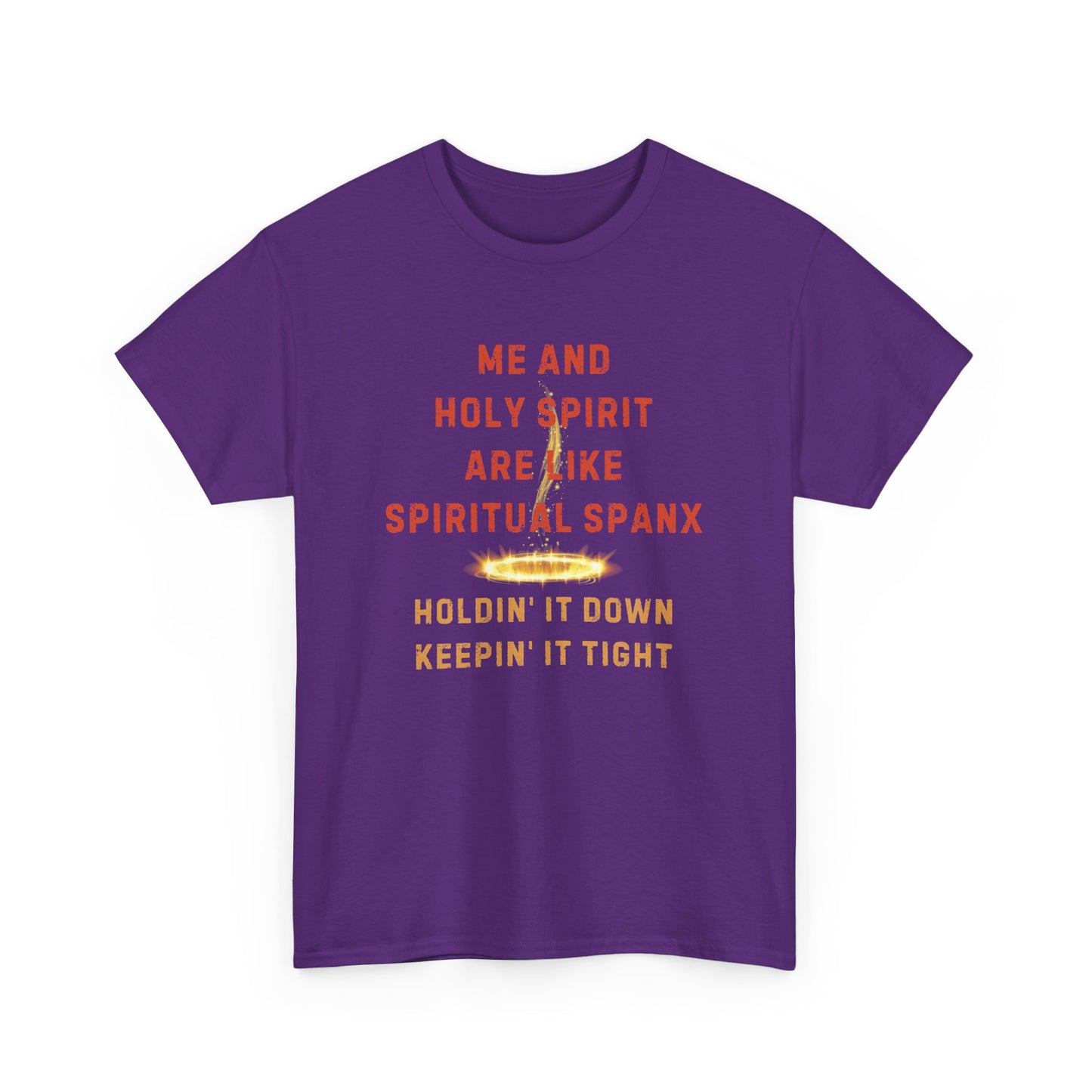 💥 "Me and Holy Spirit Spiritual Connection Unisex Heavy Cotton Tee - Fun Quote T-Shirt