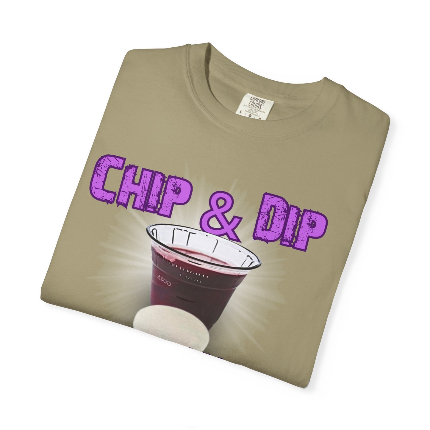Breaking Bread with a side of humor-Chip & Dip Remembrance T-Shirt | Unisex Garment-Dyed