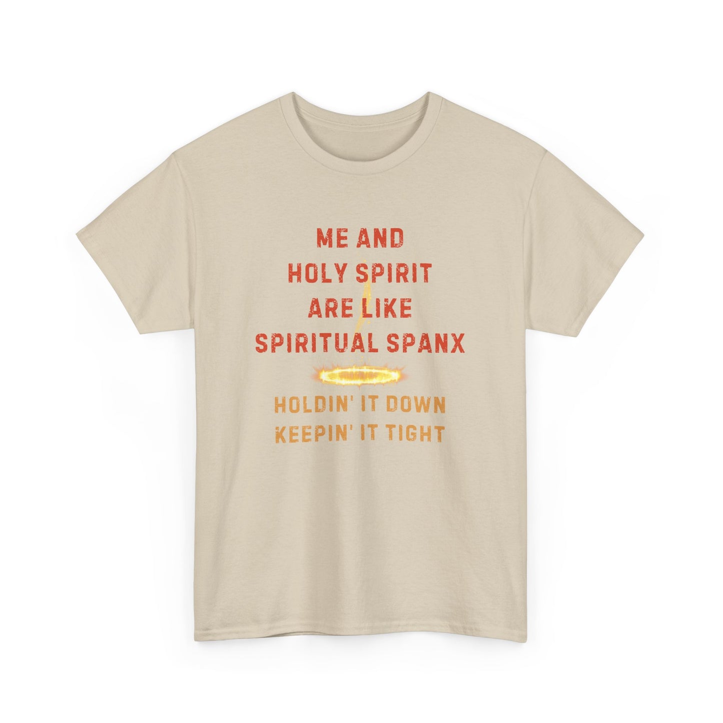 💥 "Me and Holy Spirit Spiritual Connection Unisex Heavy Cotton Tee - Fun Quote T-Shirt