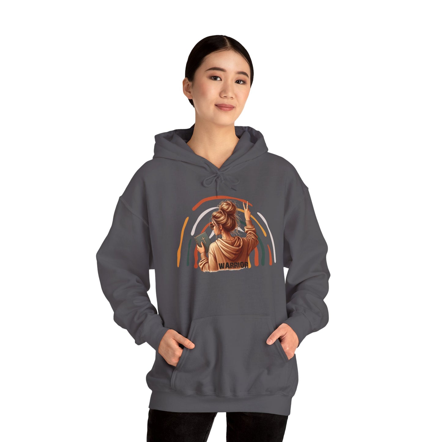 Warrior Unisex Heavy Blend™ Hooded Sweatshirt - Empowerment and Strength