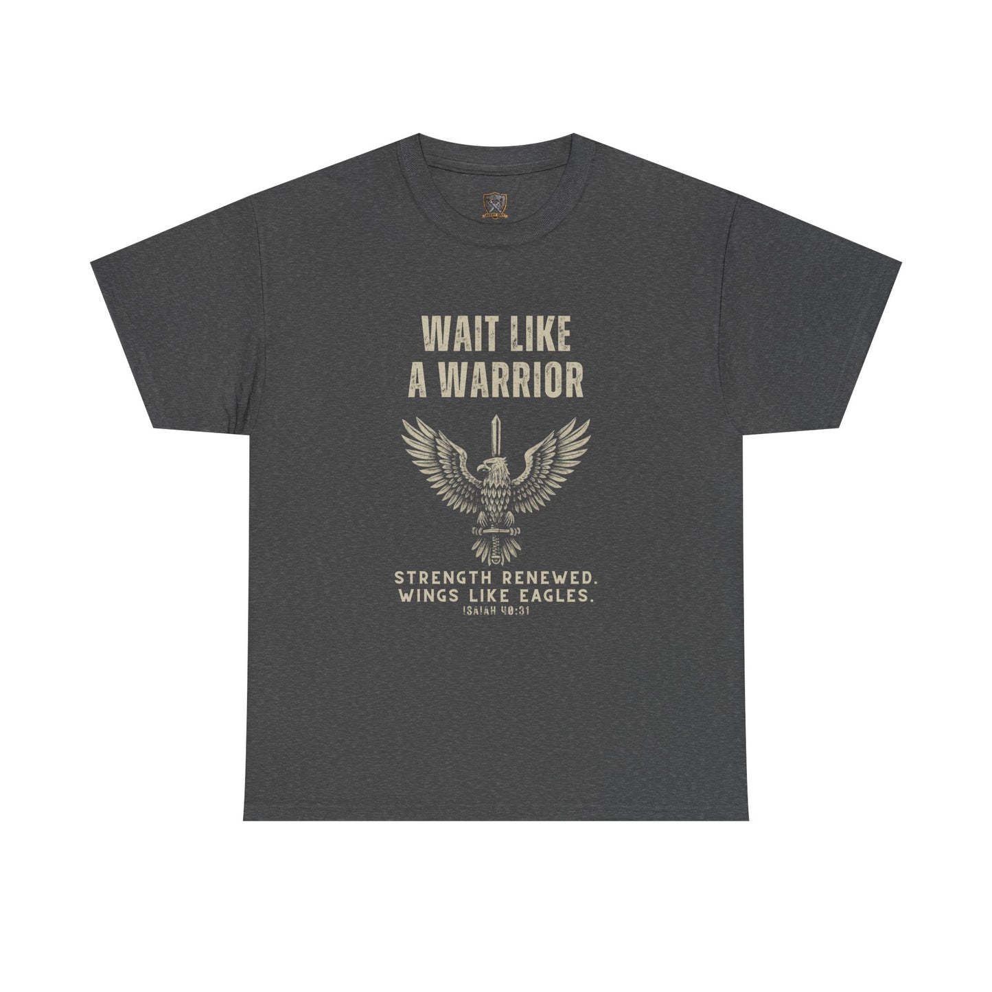 "Wait Like a Warrior" Inspirational Shirt for Strength and Resilience