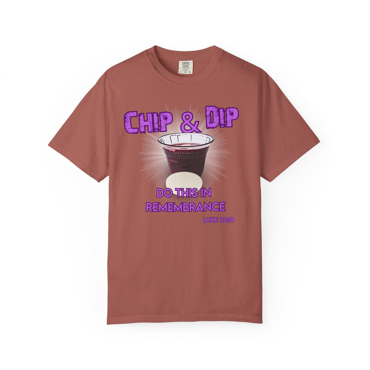 Breaking Bread with a side of humor-Chip & Dip Remembrance T-Shirt | Unisex Garment-Dyed