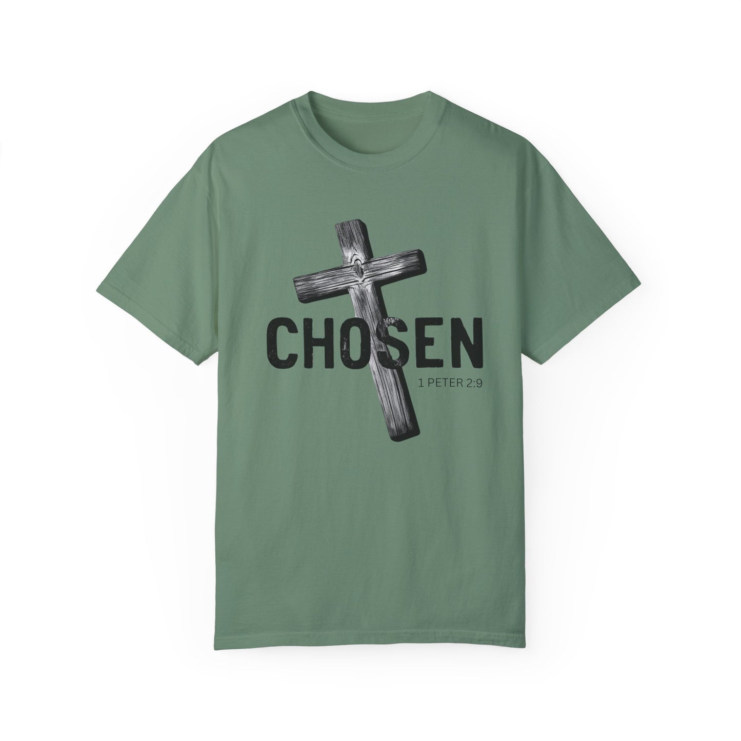 Faith-Inspired Unisex T-Shirt - 'Chosen' Design with Cross and 1 Peter 2:9