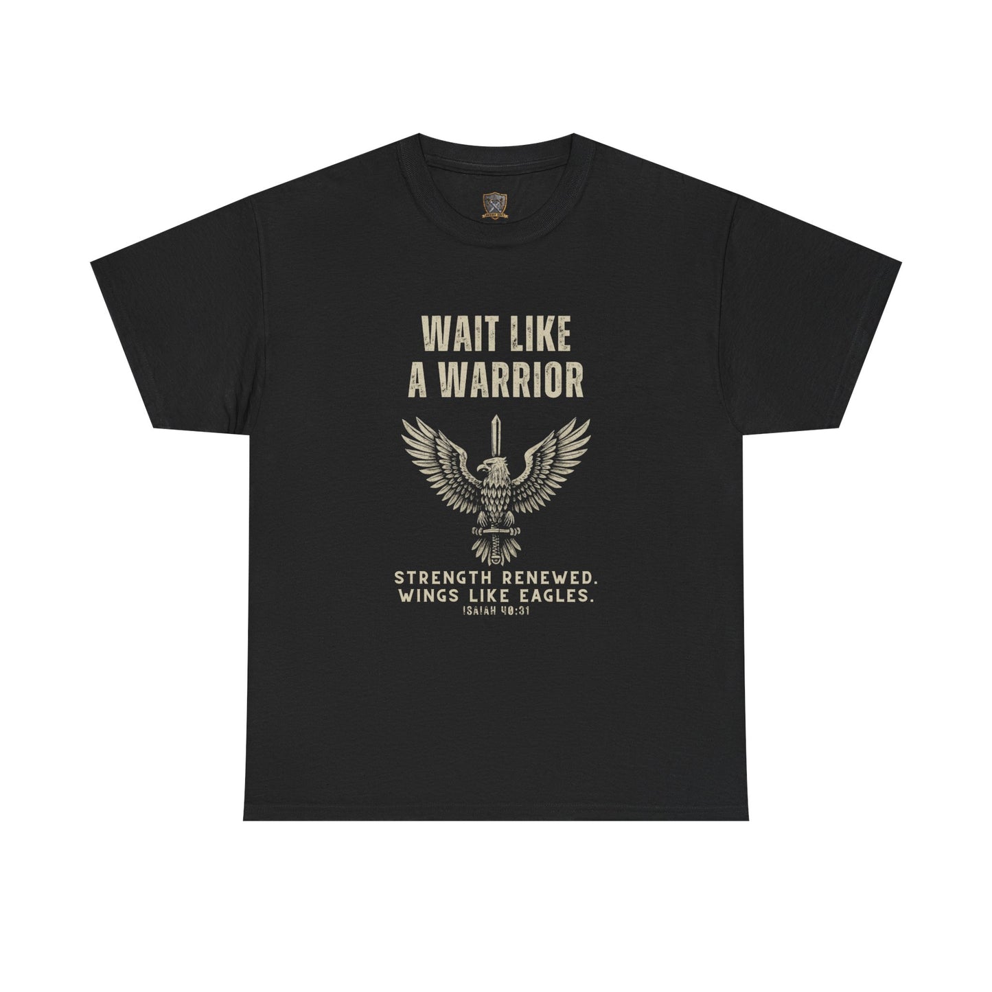 "Wait Like a Warrior" Inspirational Shirt for Strength and Resilience