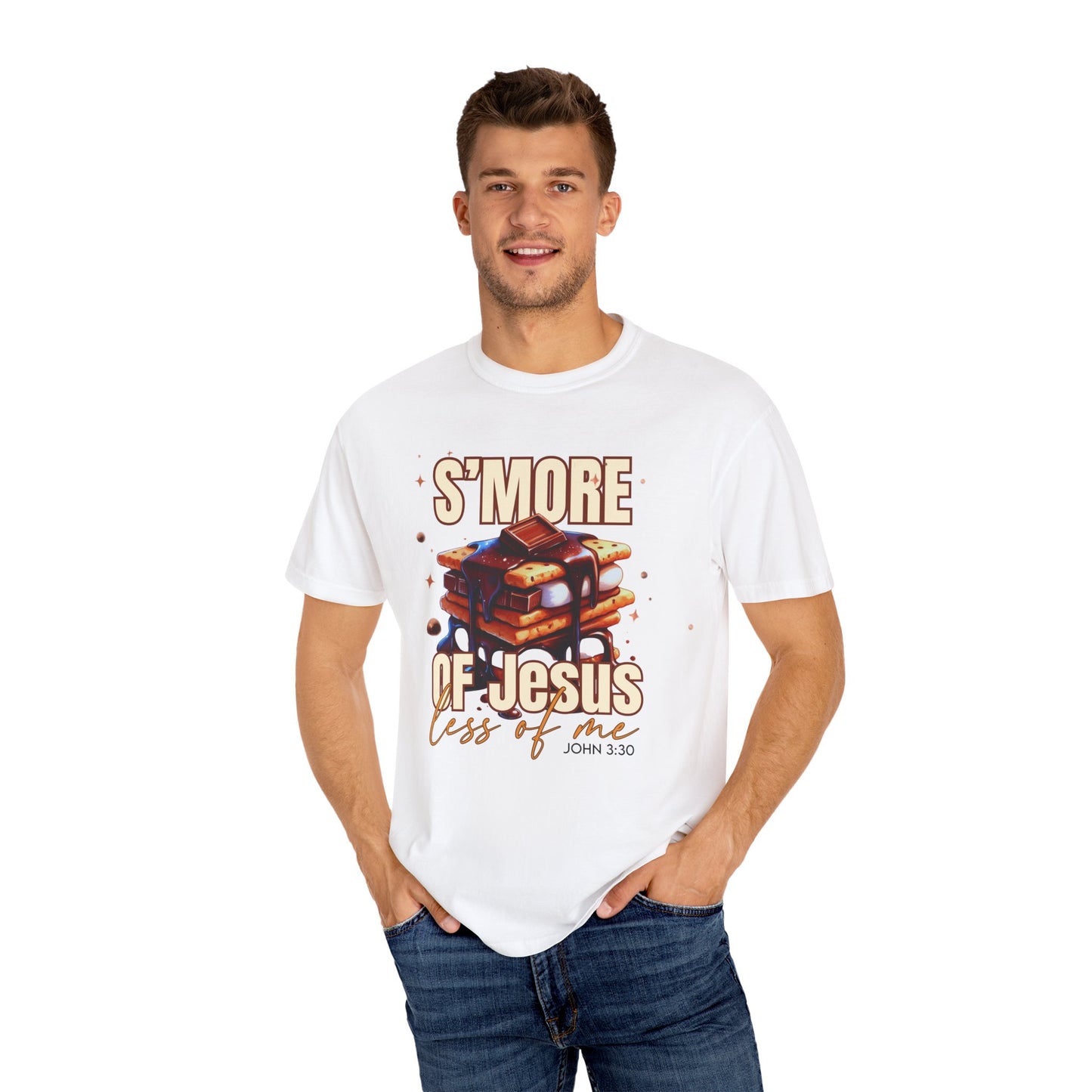 S'more of Jesus Unisex Garment-Dyed T-Shirt - Inspirational Christian Shirt