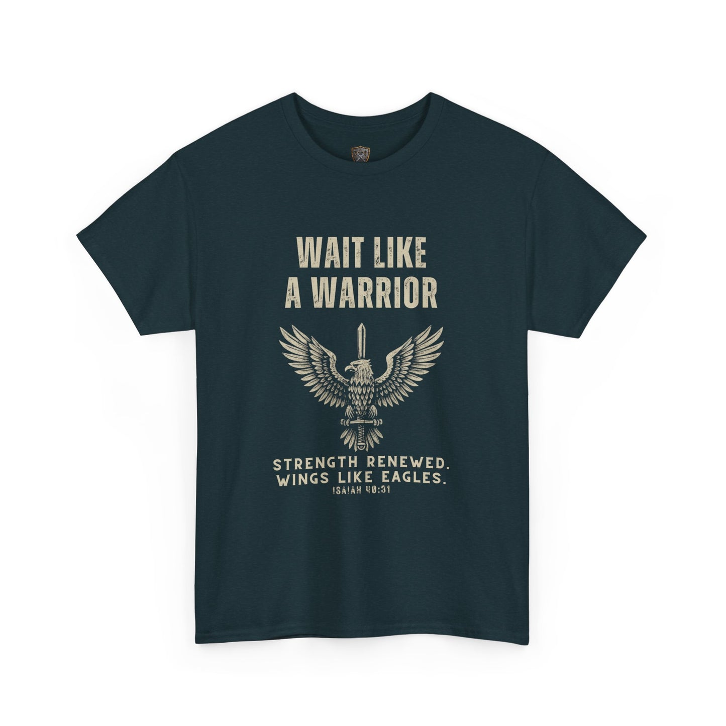 "Wait Like a Warrior" Inspirational Shirt for Strength and Resilience