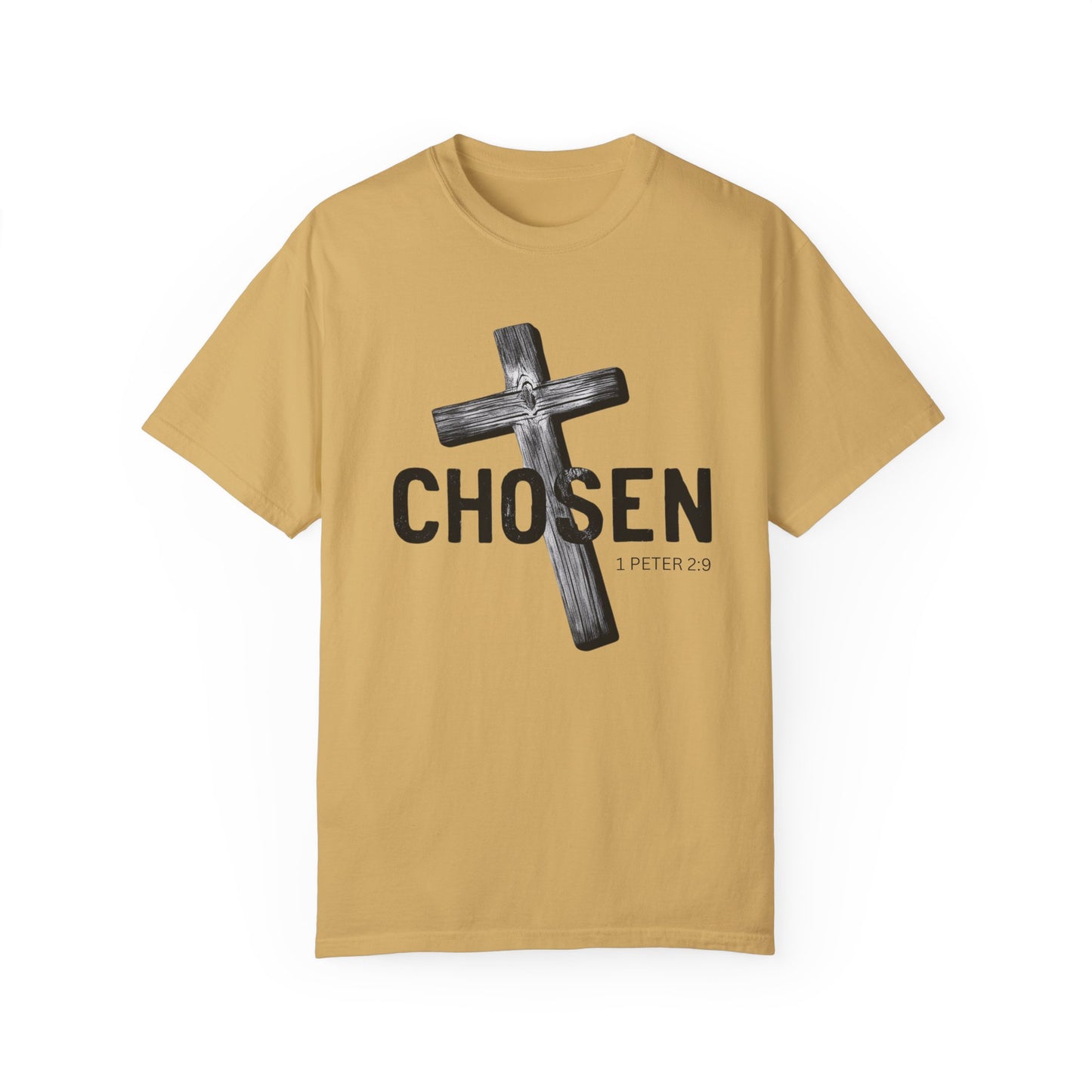 Faith-Inspired Unisex T-Shirt - 'Chosen' Design with Cross and 1 Peter 2:9