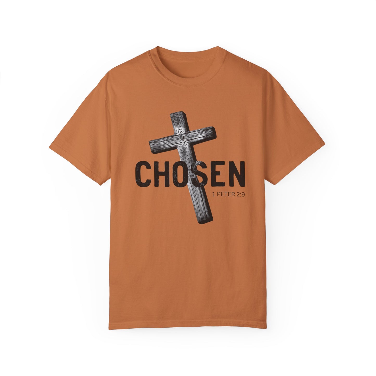 Faith-Inspired Unisex T-Shirt - 'Chosen' Design with Cross and 1 Peter 2:9