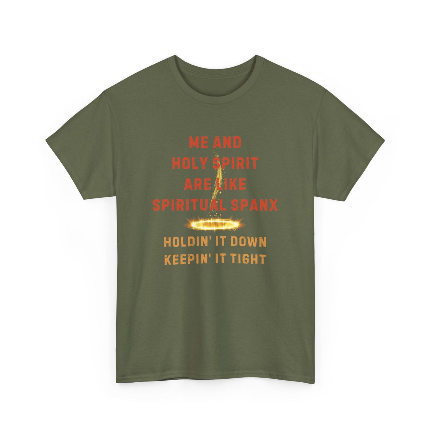 💥 "Me and Holy Spirit Spiritual Connection Unisex Heavy Cotton Tee - Fun Quote T-Shirt