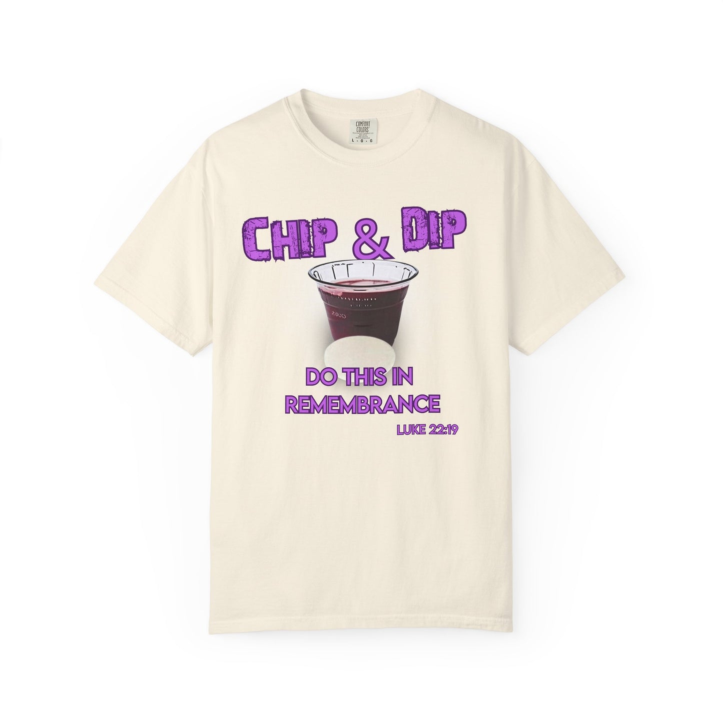 Breaking Bread with a side of humor-Chip & Dip Remembrance T-Shirt | Unisex Garment-Dyed